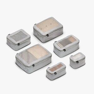 Monos Compressible Packing Cubes Grey Set of Six